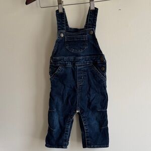 Hanna Andersson Navy Denim baby Overalls